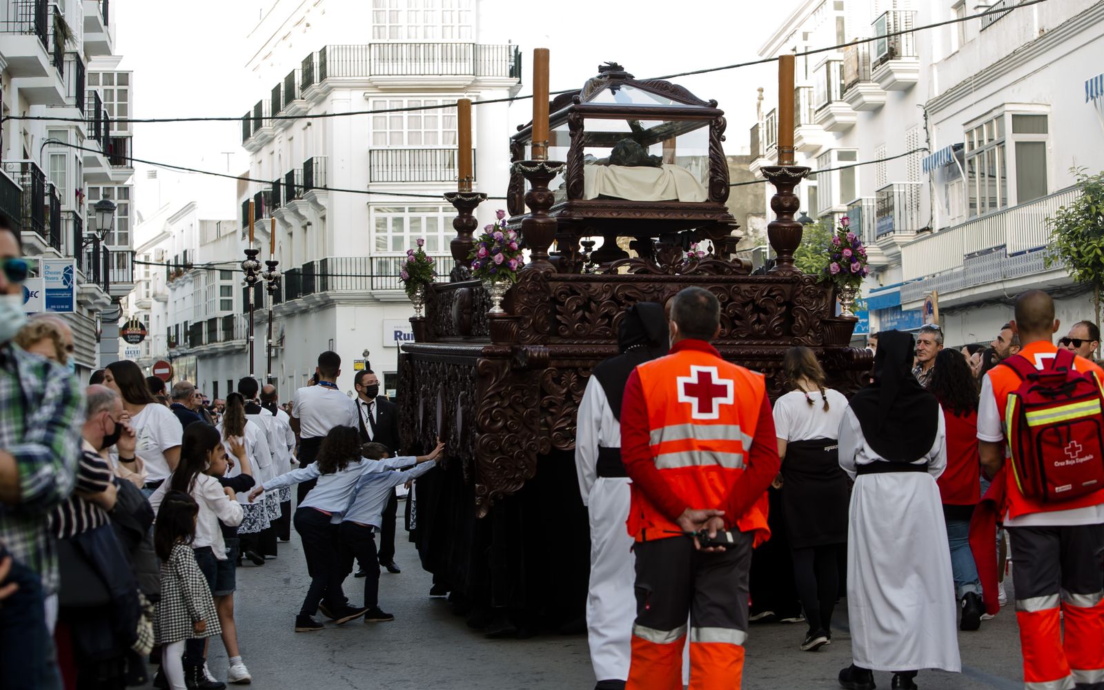 Las imágenes de la cofradía de la soledad en la Semana Santa de Chiclana 2022
