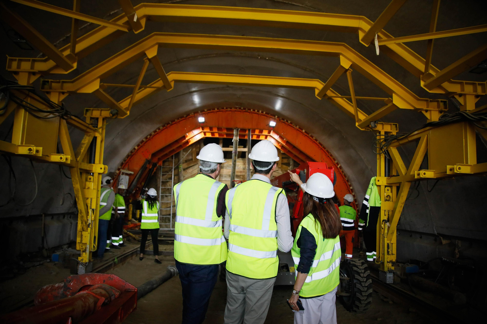 Así están las obras del túnel de Viator en la línea de alta velocidad de Adif, en imágenes