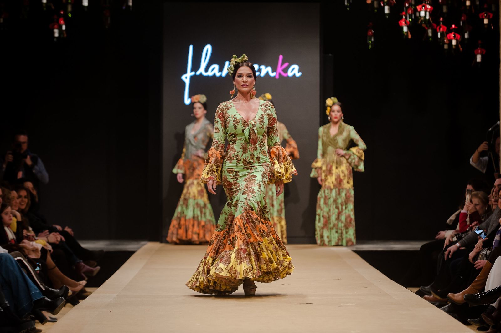 Raquel Bollo, desfilando.