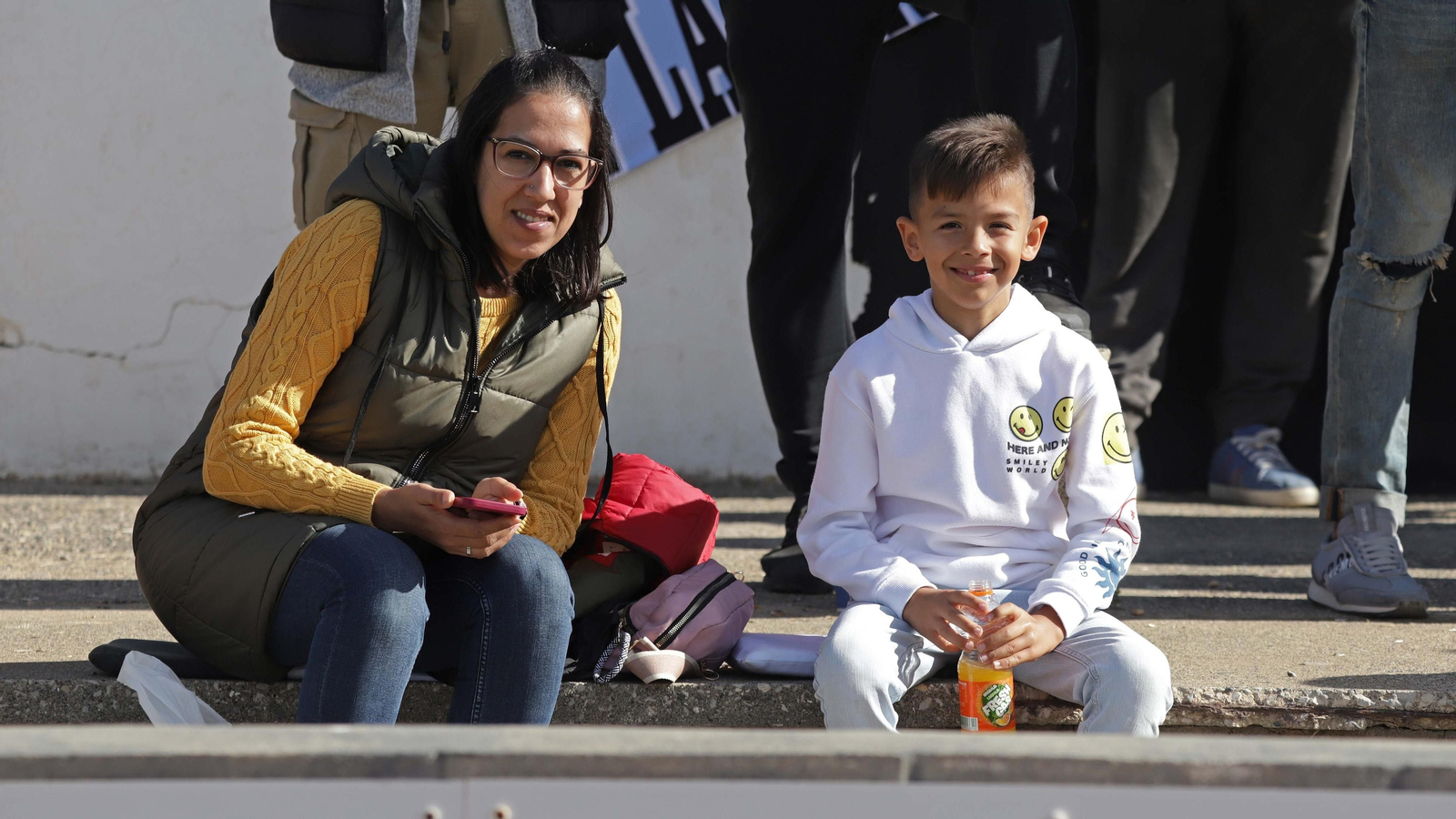 Fotos de la afición en el estadio municipal