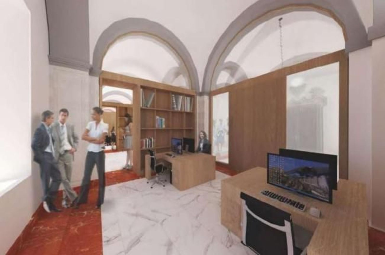 Simulación de las obras.