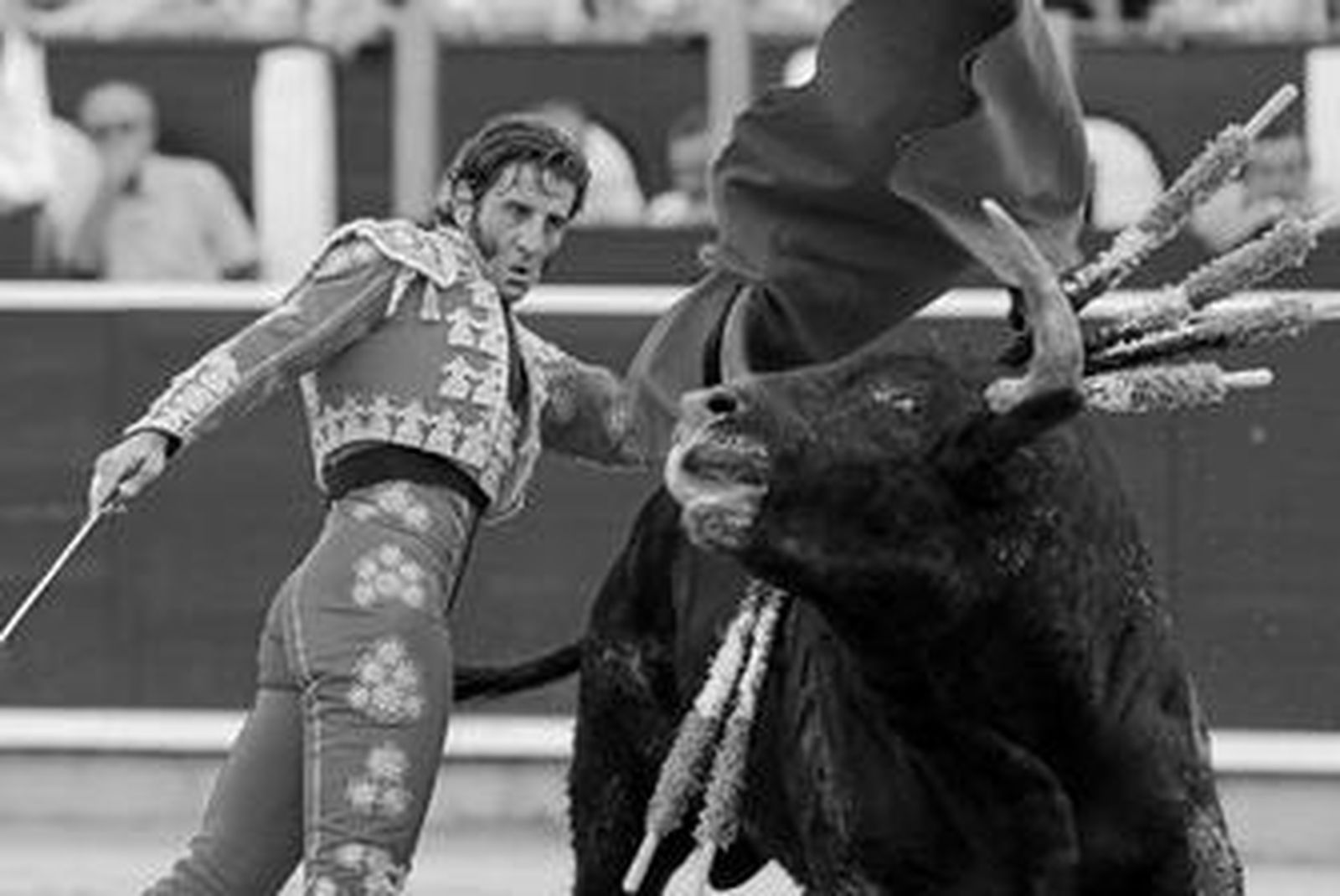 Juan José Padilla, vaciando la embestida, ayer en la plaza de Albacete.