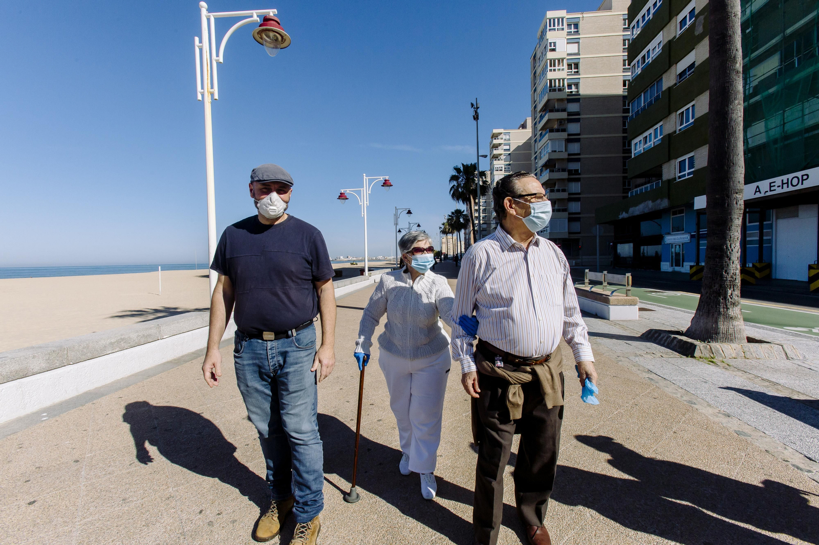 A partir de las diez de la mañana los mayores de 70 años pudieron salir a pasear