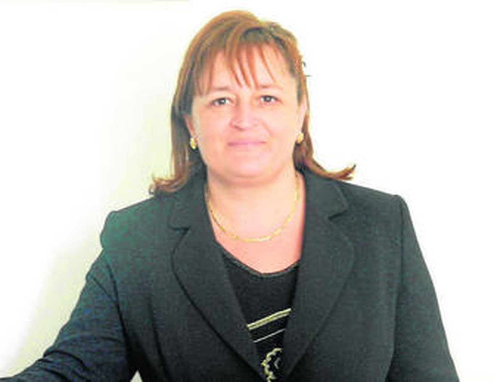 La alcaldesa de Las Tres Villas, Virtudes Pérez.