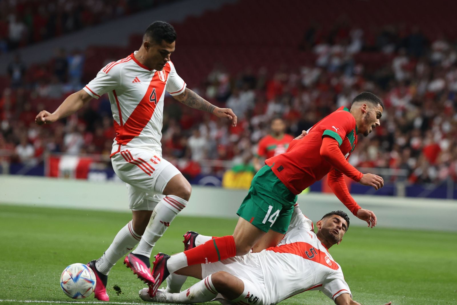 Las fotos del Marruecos - Perú en Madrid