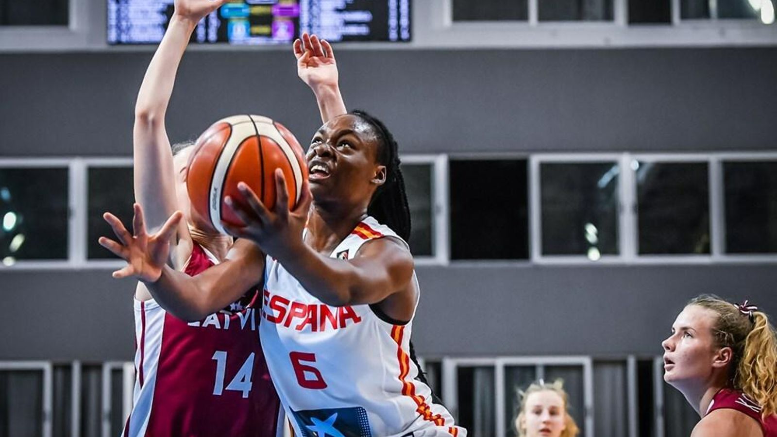 Chiso Okafor, durante el pasado Europeo sub 16.