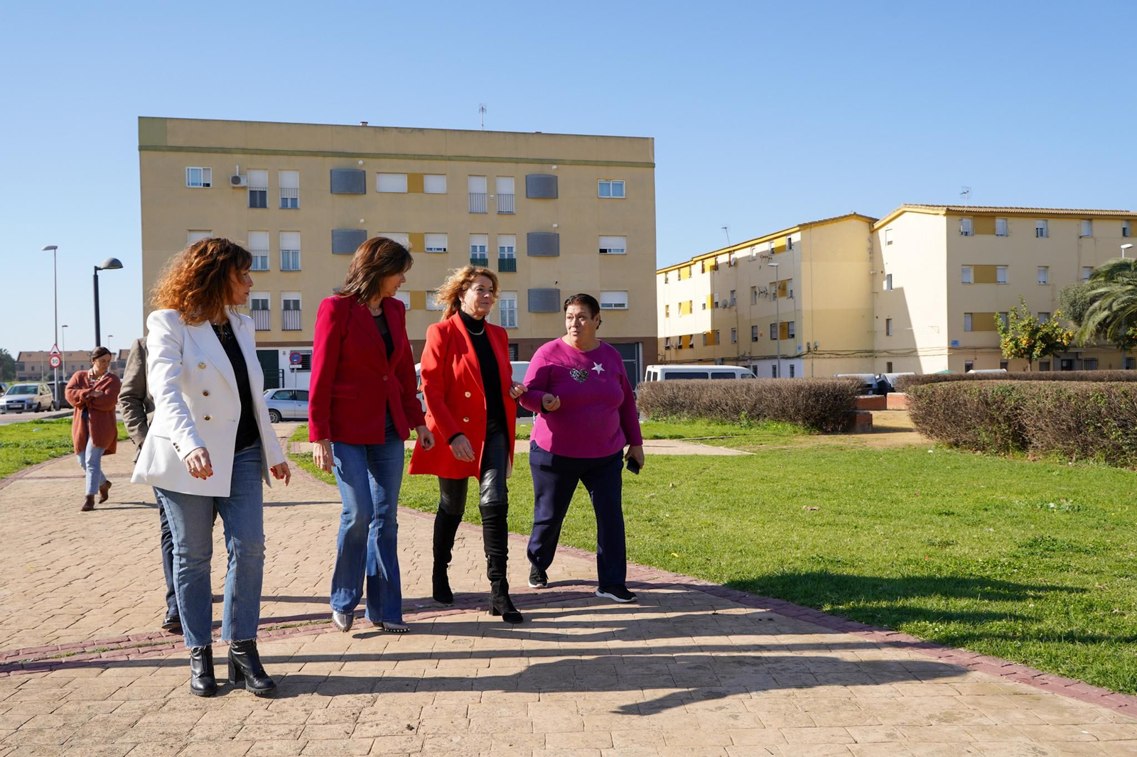 La zona de construcción del parque en Pérez Cubillas.