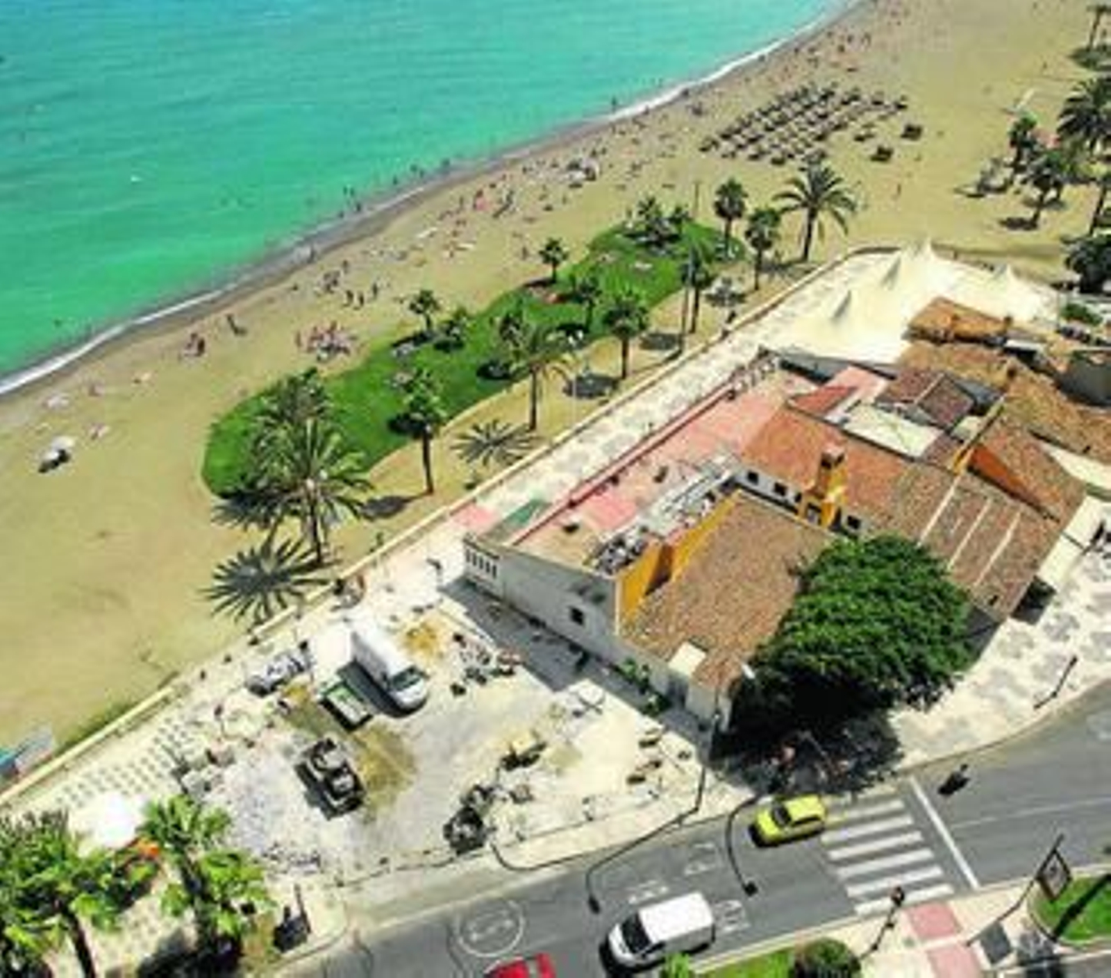 Vista aérea de zona en la que ocurrió el suceso.