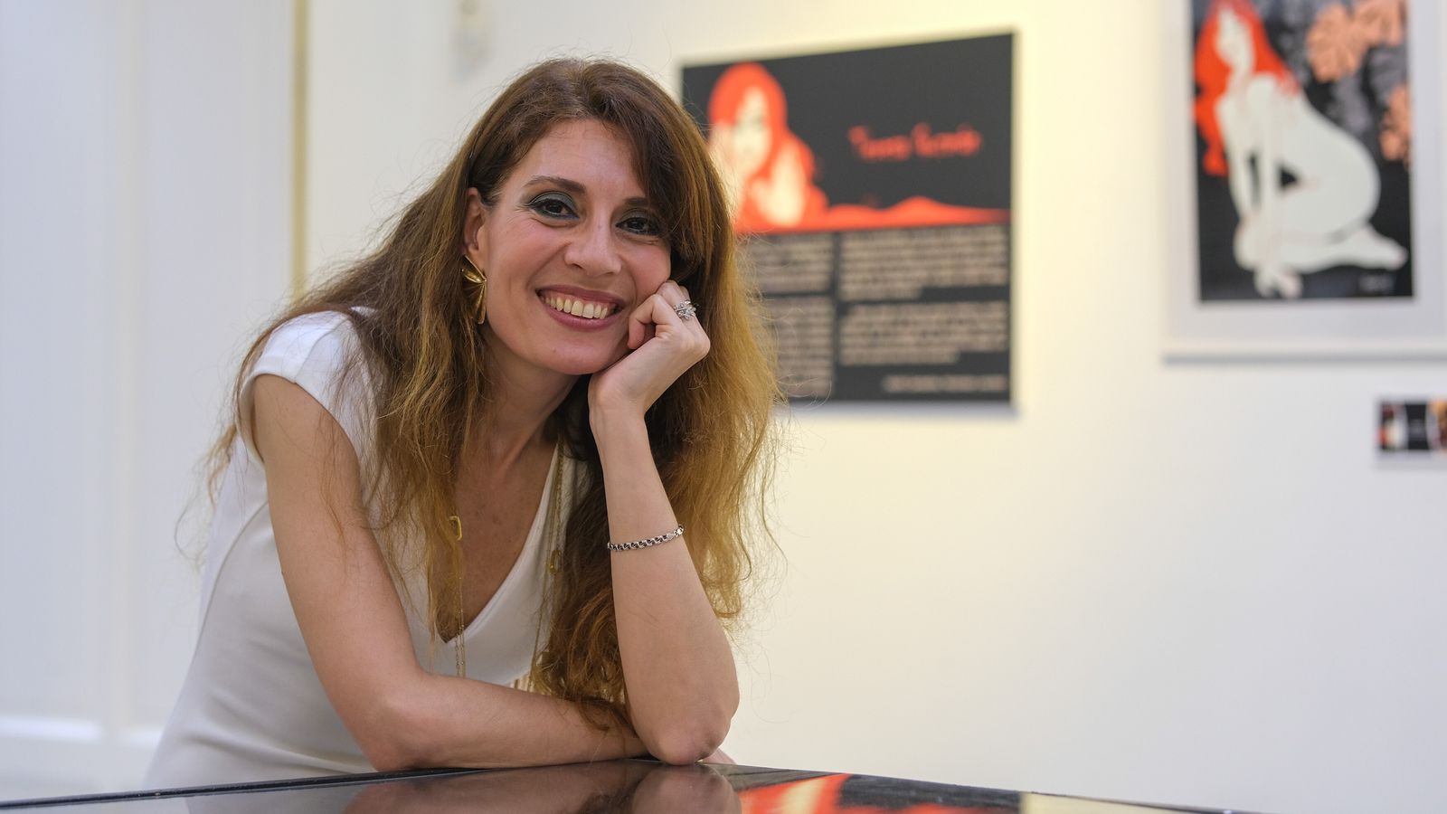 Teresa Guzmán, en la Sala Gonzalo Bilbao del Ateneo.