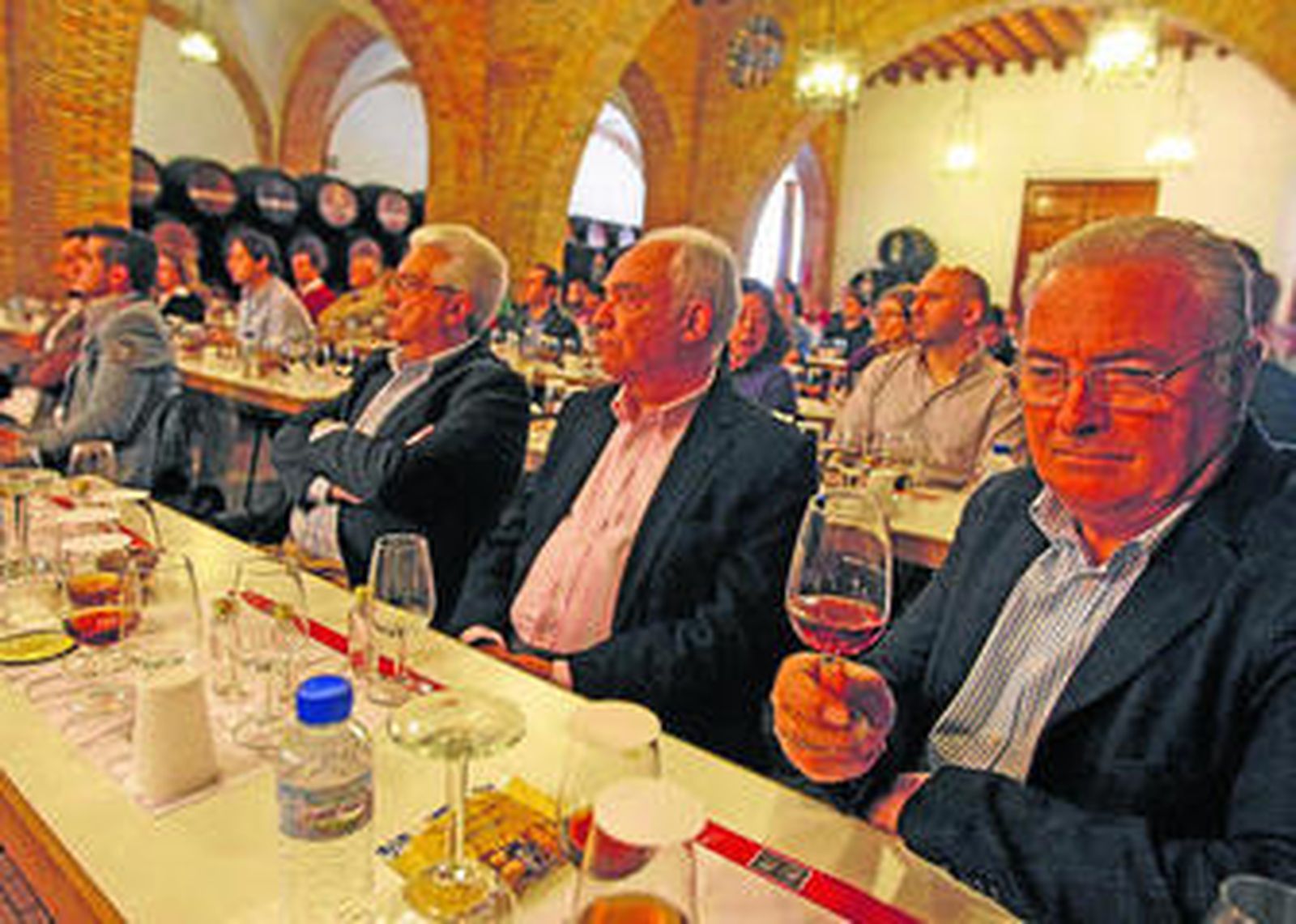Cata de brandy de Jerez celebrada en la sede de los Consejos Reguladores el pasado mes de abril.