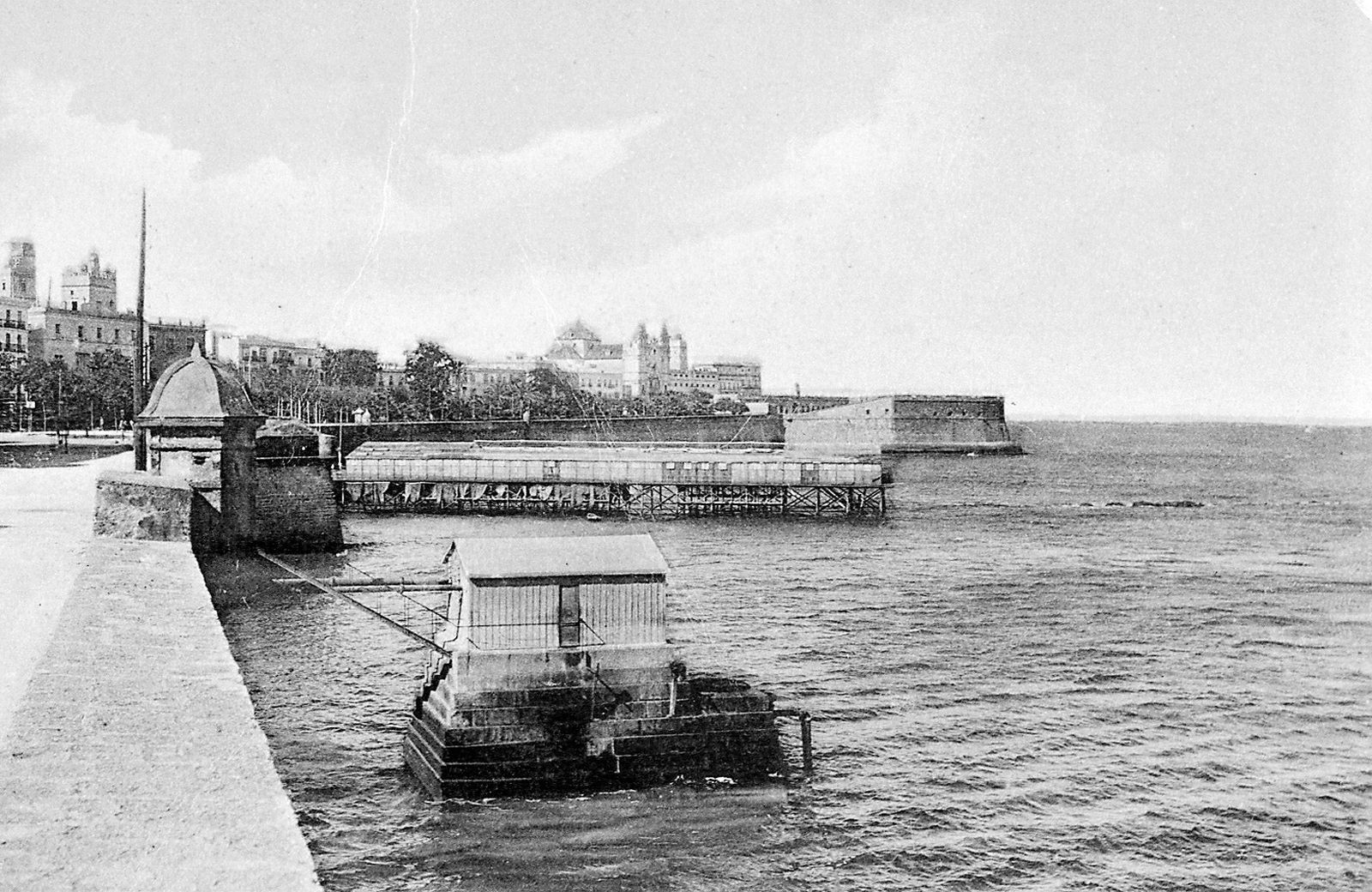 Las casetas estaban instaladas sobre una estructura de piedra.