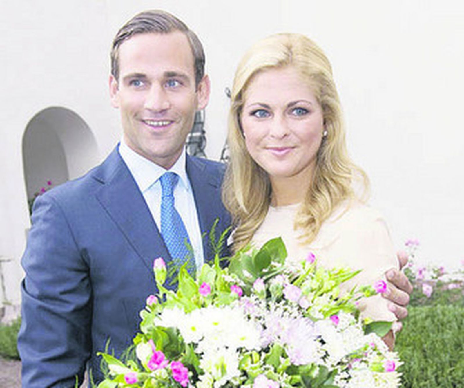 La princesa Magdalena y Bergström en una imagen de su compromiso oficial.