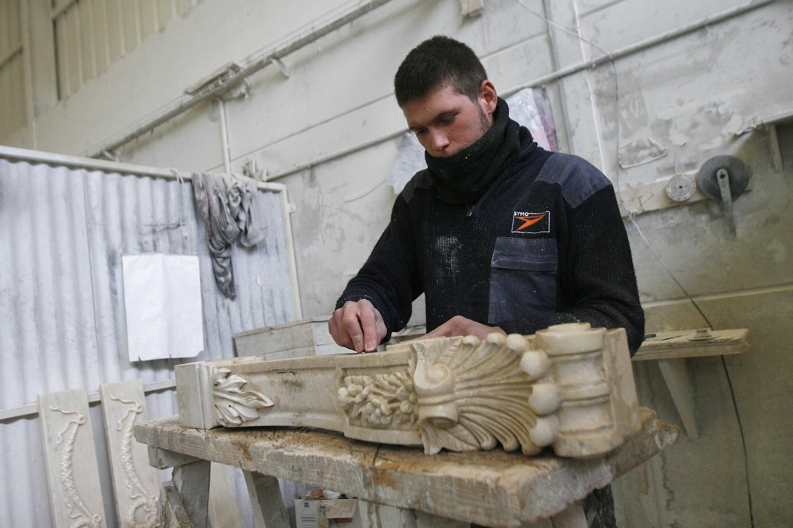 Trabajador del marmol.