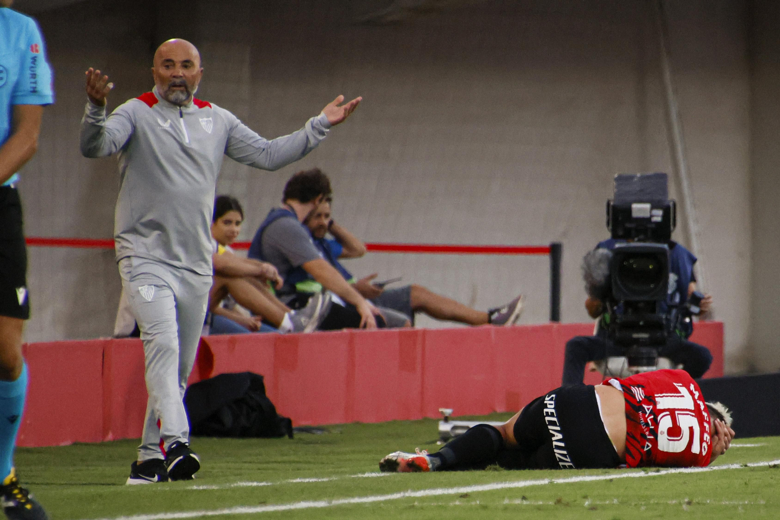 Sampaoli, en un momento del partido en Mallorca.