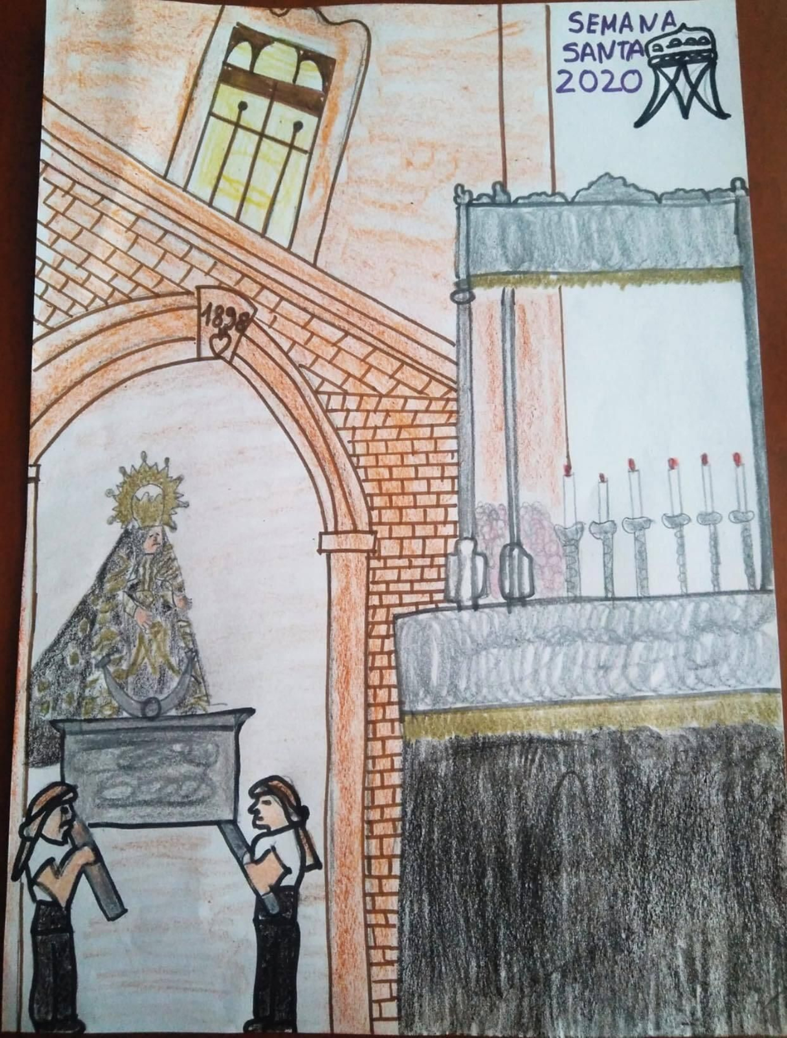 Dibujos sobre el Viernes Santo de Vera