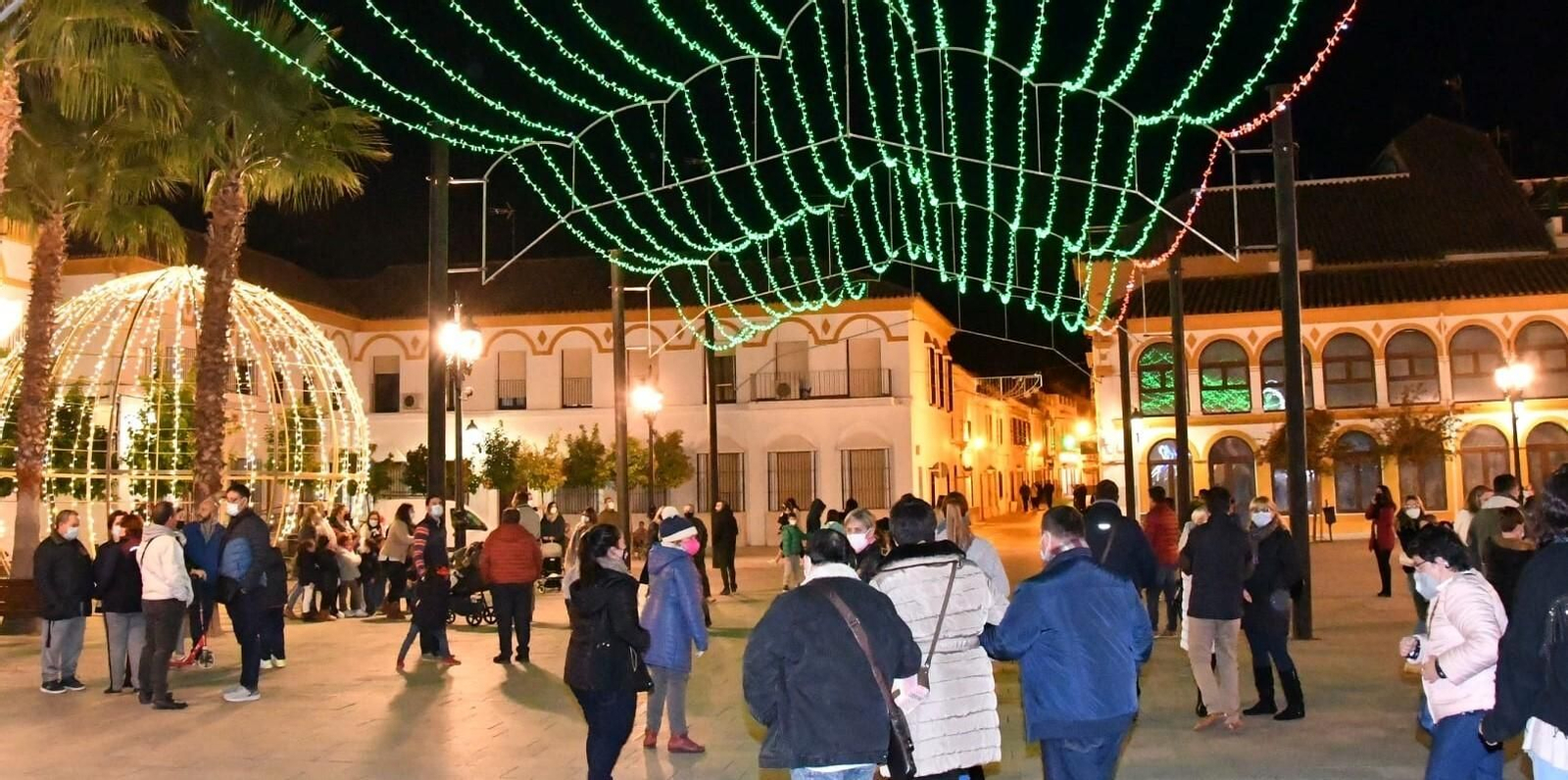 Alumbrado navideño en Palma del Río.
