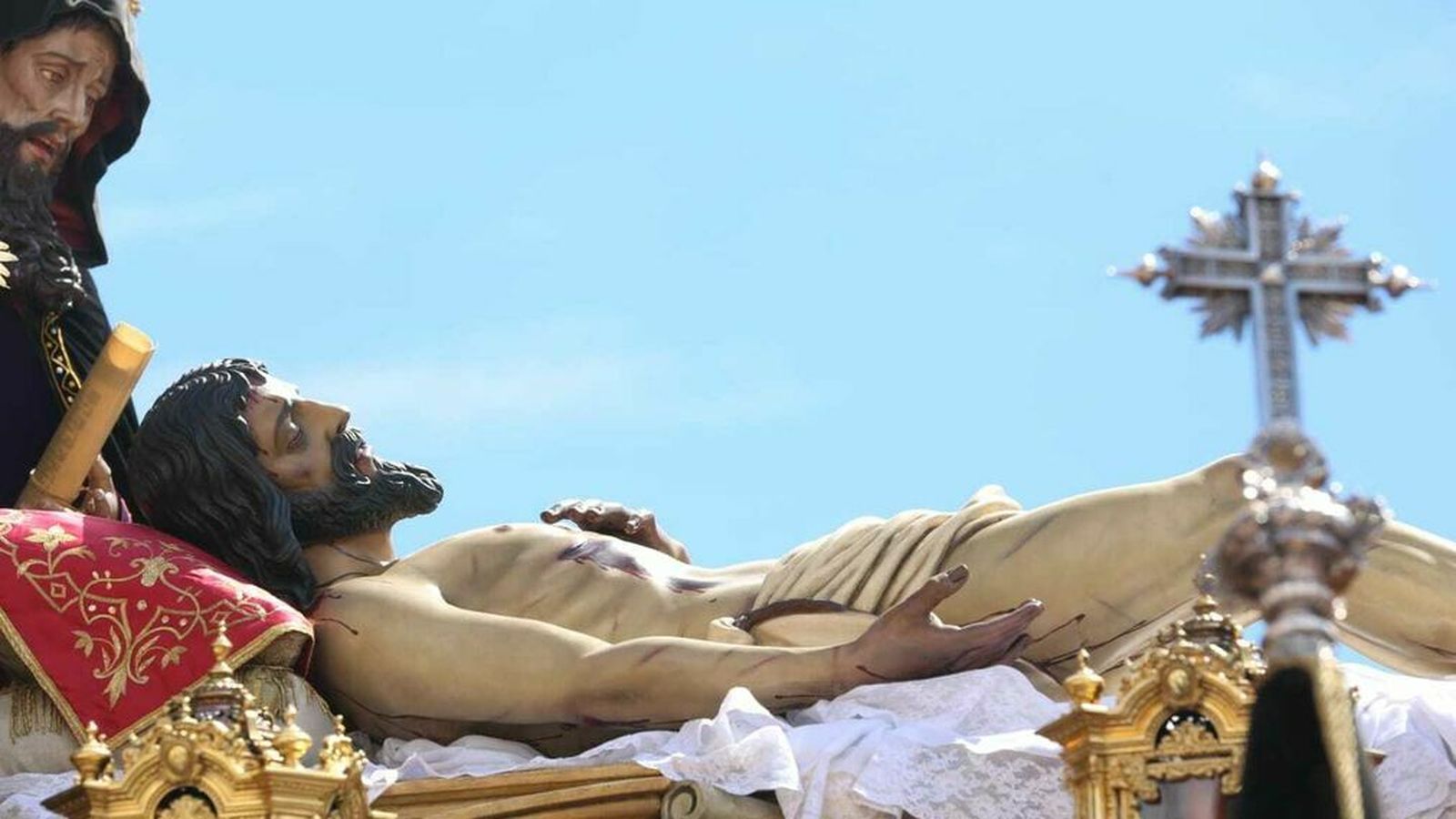 Santo Cristo Yacente de la Paz y la Unidad el Viernes Santo de 2019.