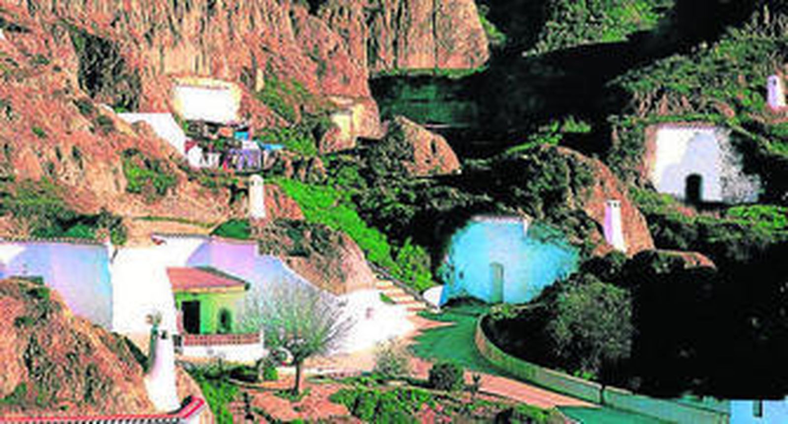 Casas cueva en la localidad granadina de Guadix.