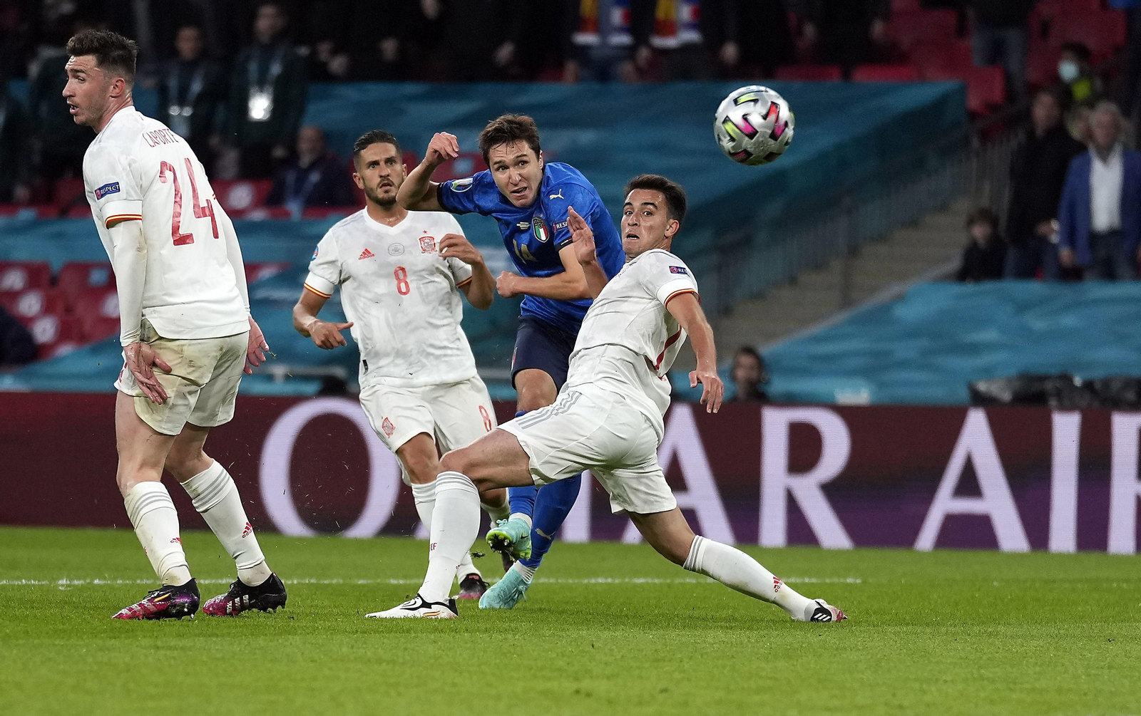 Las imágenes de la semifinal Italia-España de Eurocopa