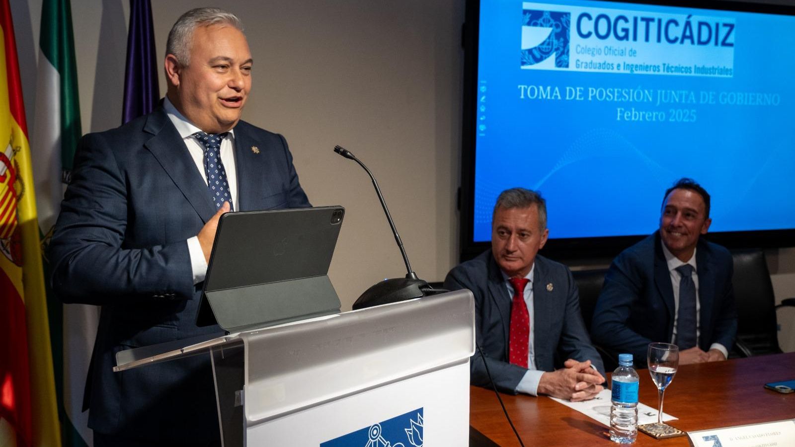 Domingo Villero durante su intervención en el acto.