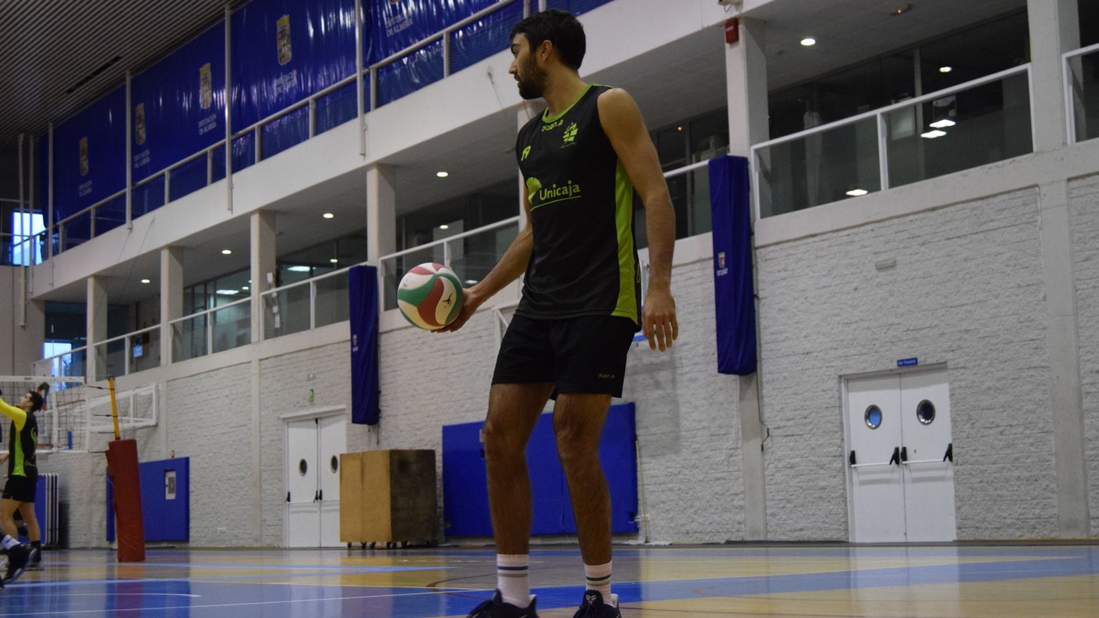 Slaught en un entrenamiento