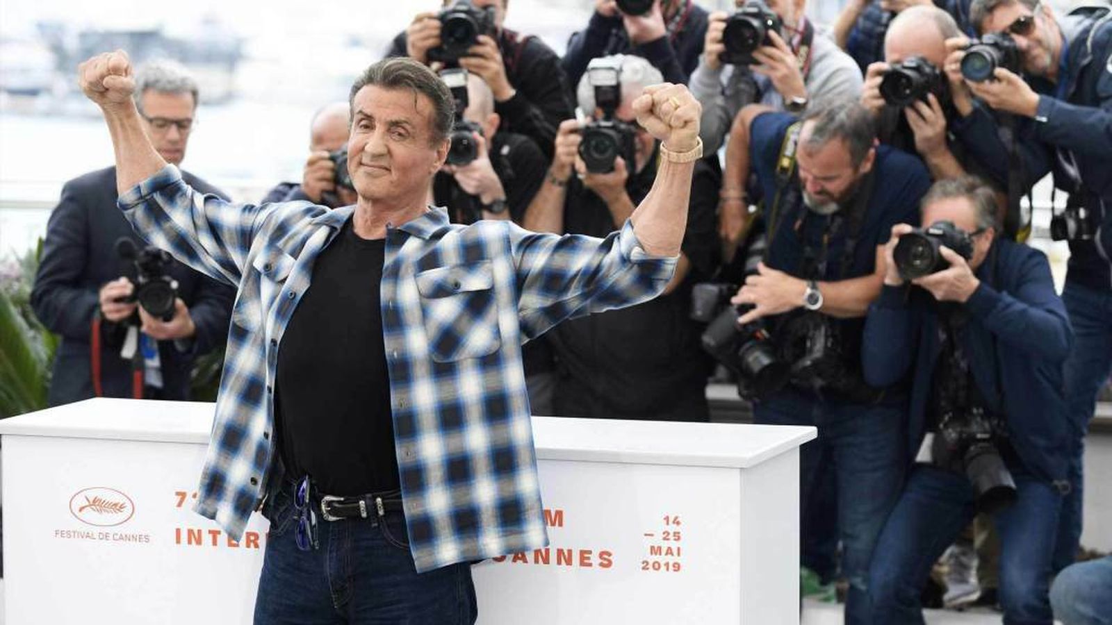 Stallone reinó en Cannes.