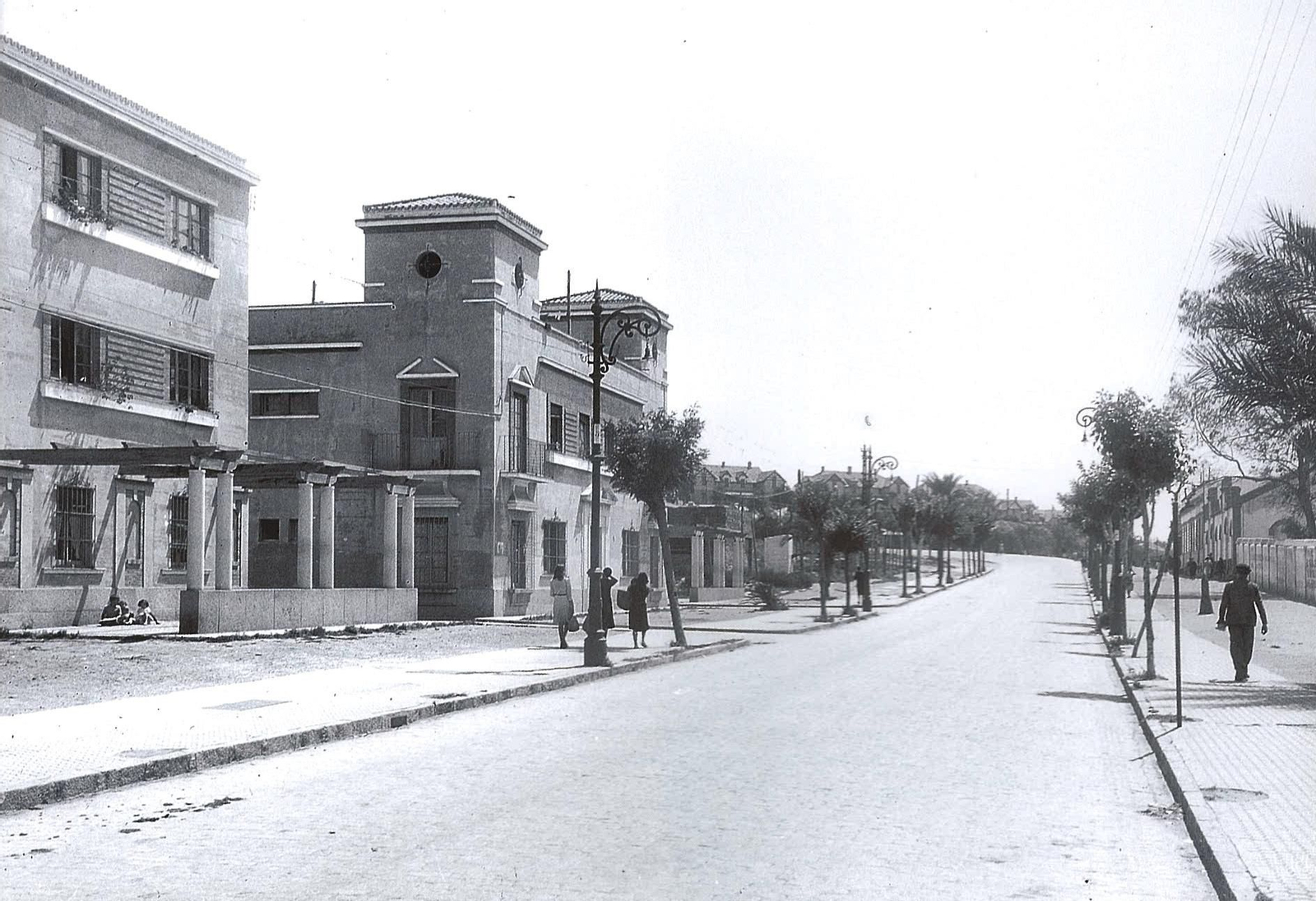 Antigua vista de la alameda