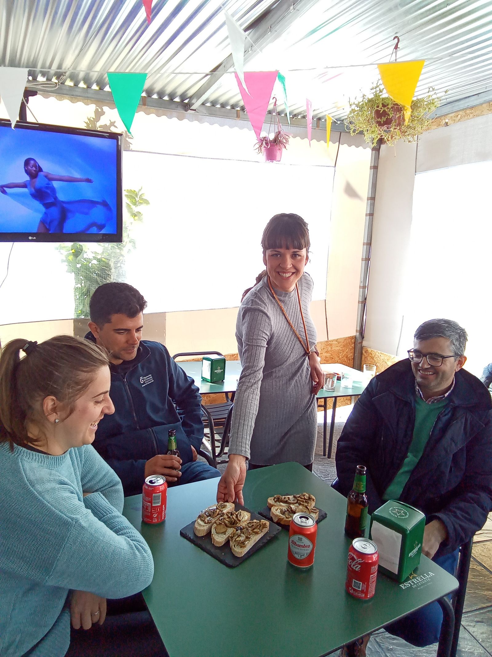 Noelia, en su negocio.