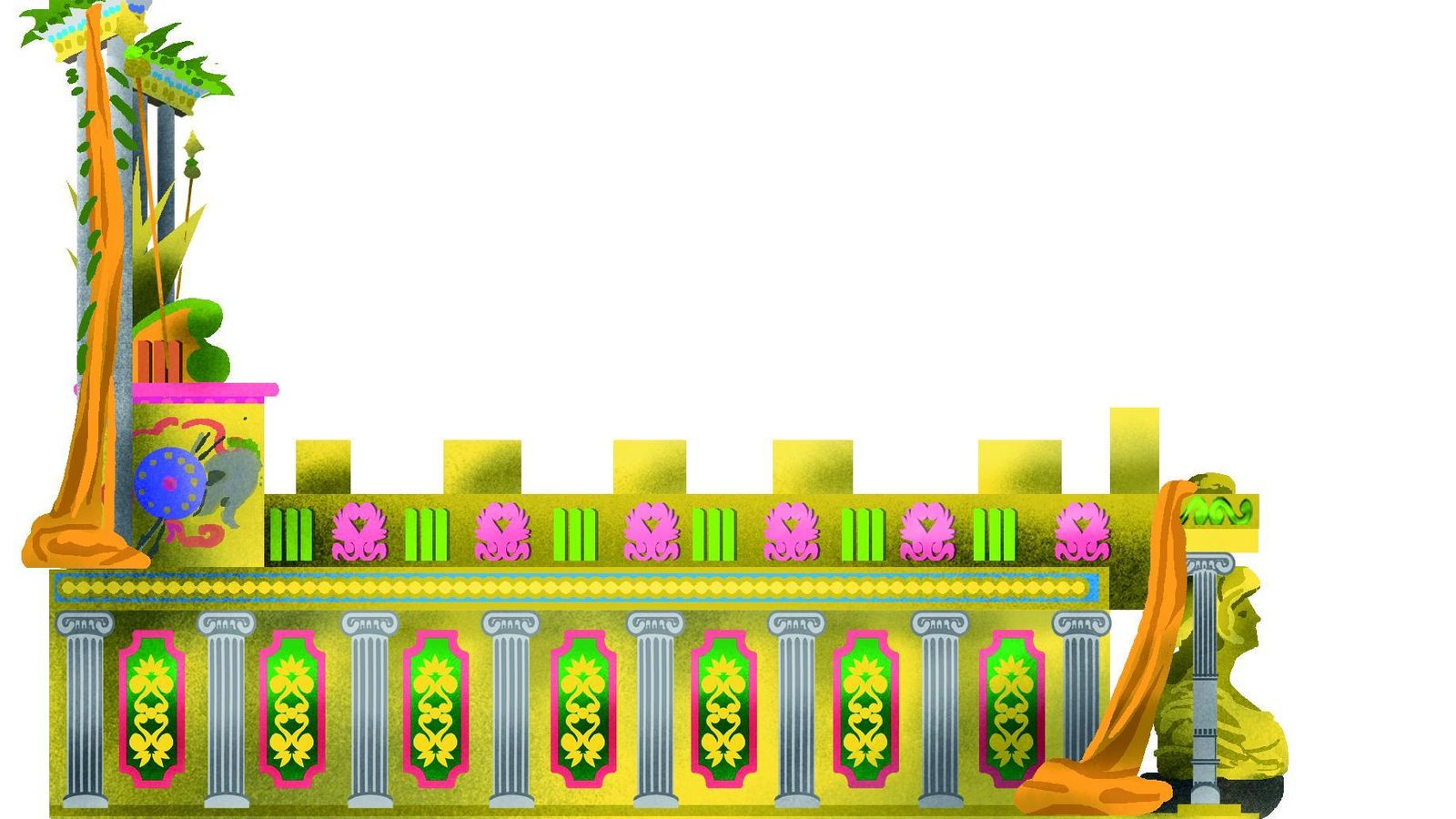 Así será la carroza de la Diosa Palas de Atenea para esta cabalgata 2020.