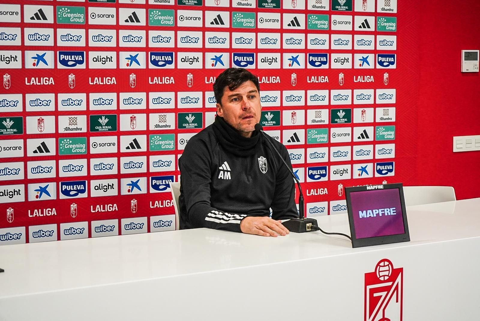 Alexander Medina durante la rueda de prensa de este viernes.