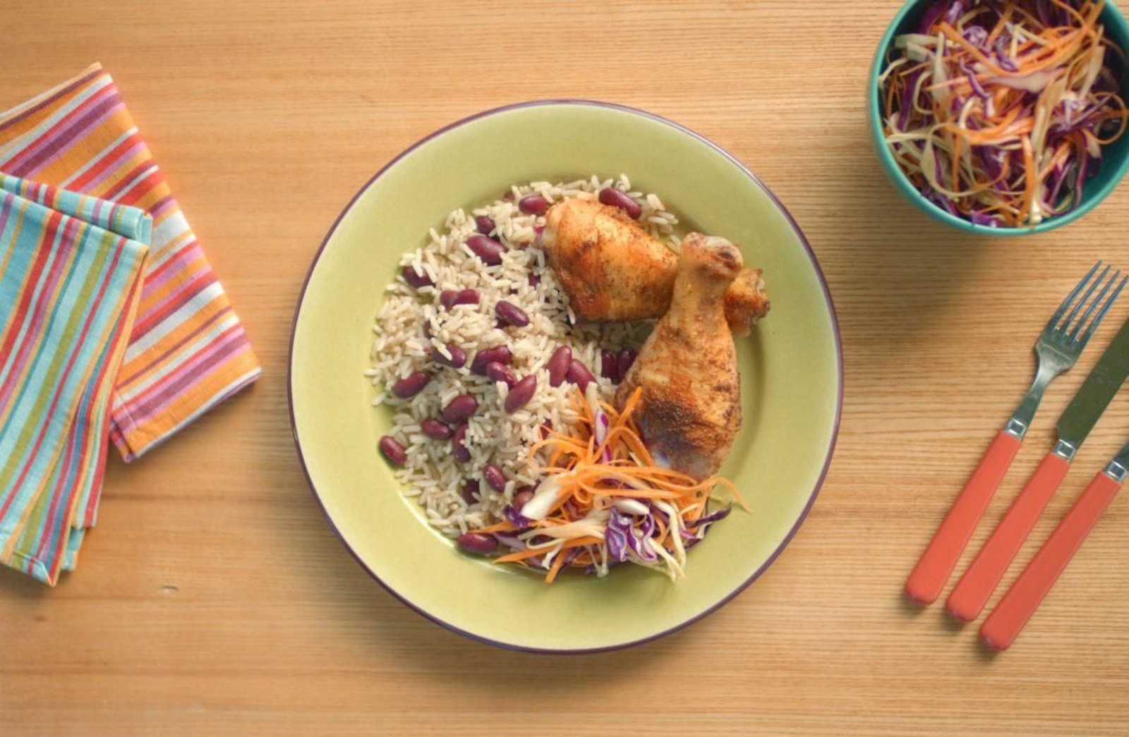 Receta de arroz con frijoles