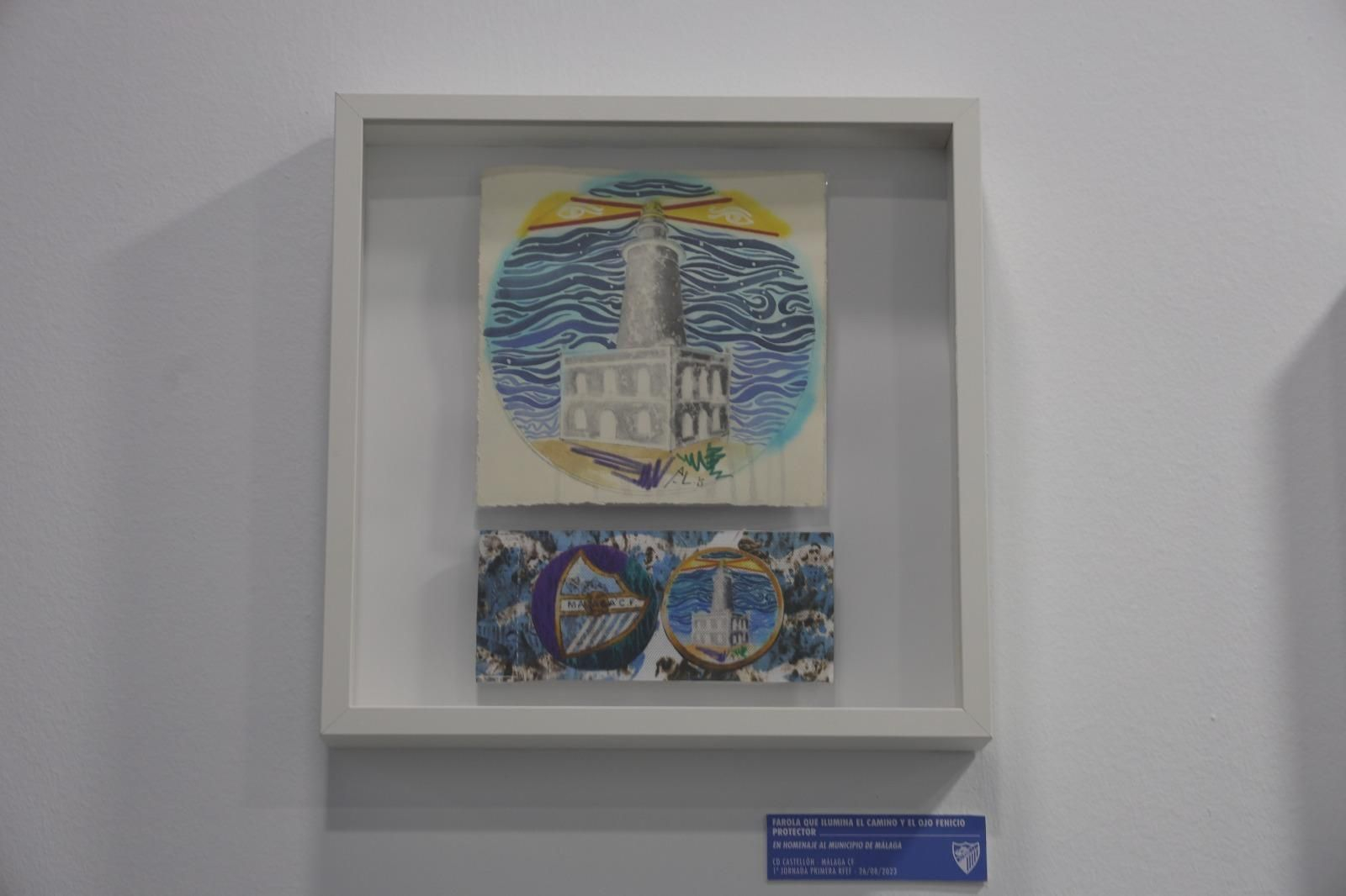 Brazaletes obras de arte del Málaga CF para la provincia