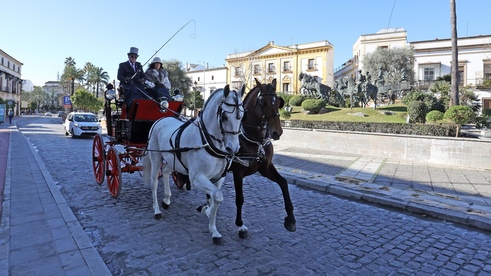 Concurso de enganches por las calles de Jerez