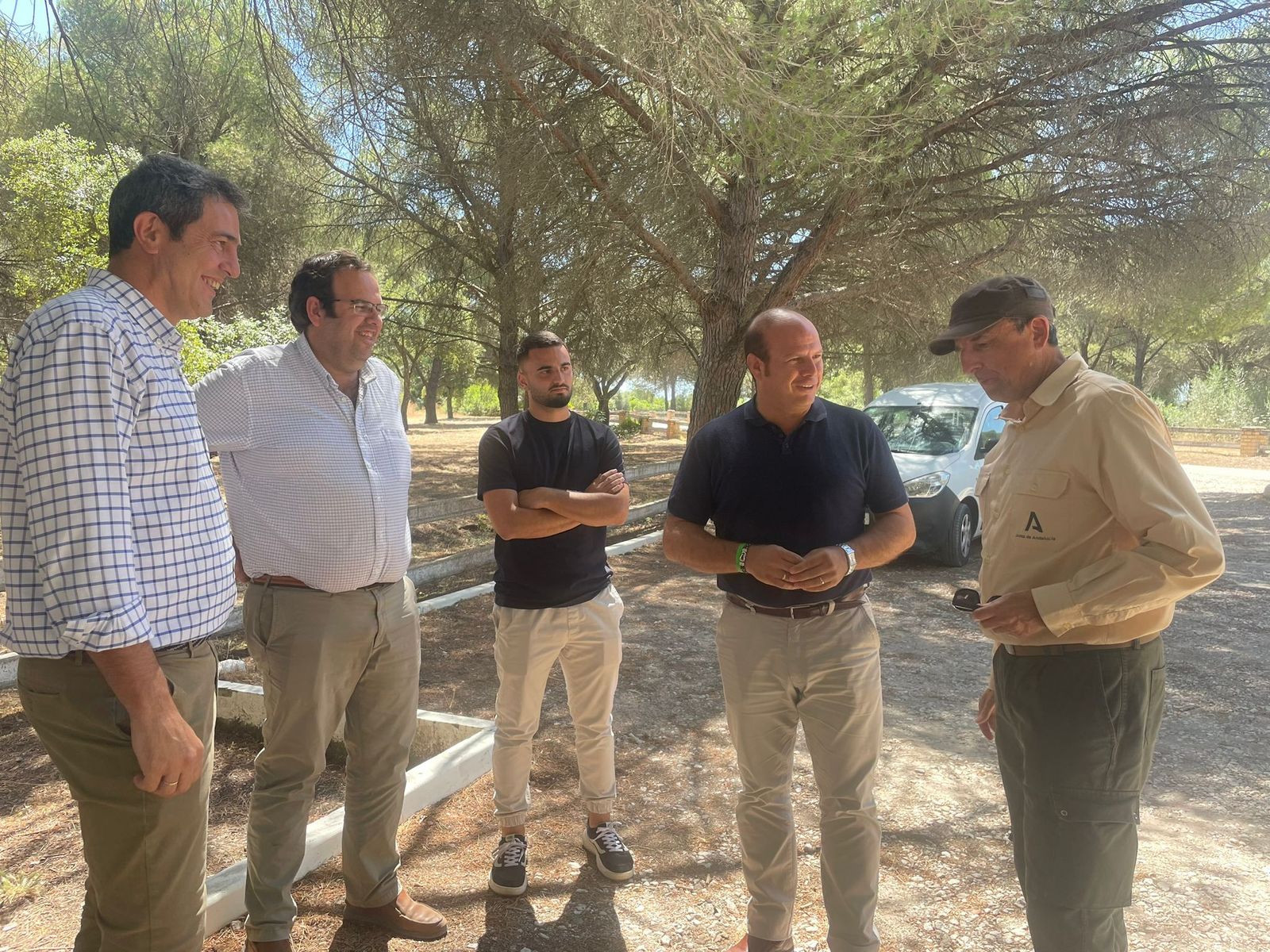 Una imagen de la visita.