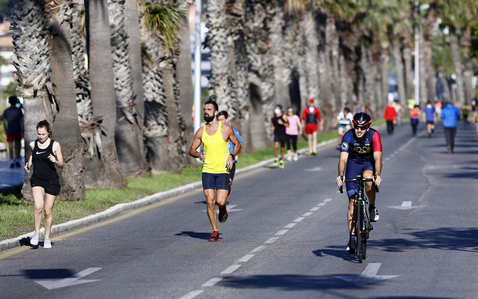 Los deportistas toman las calles, en fotos