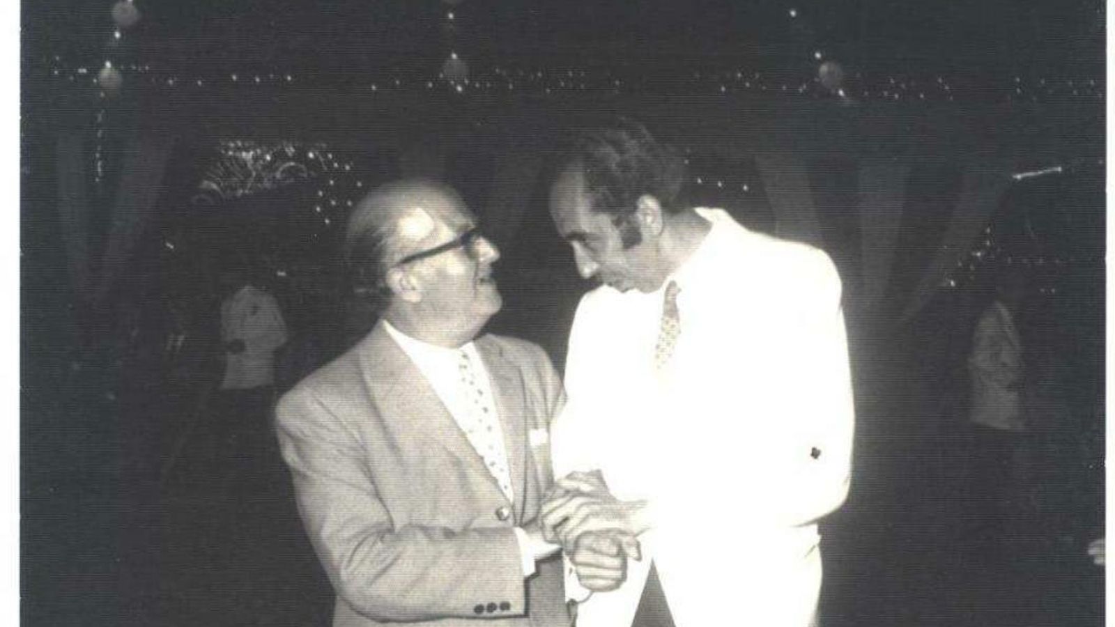 Juan Mesa, con el Maestro Jaén