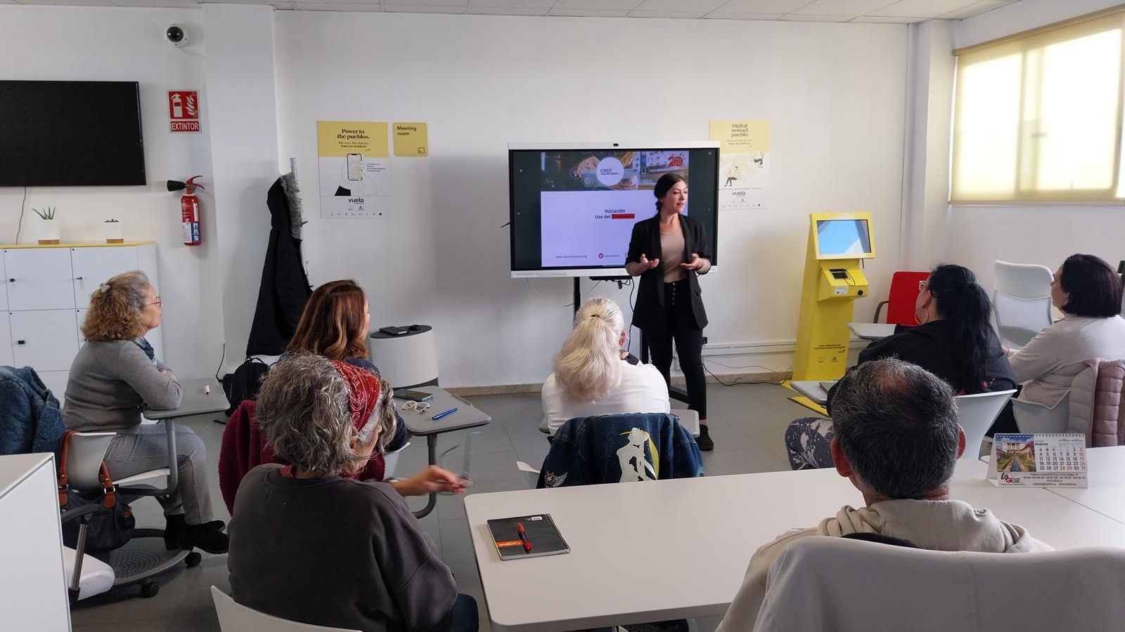 Taller de Ciberformaciones TIC de CiberVoluntarios.