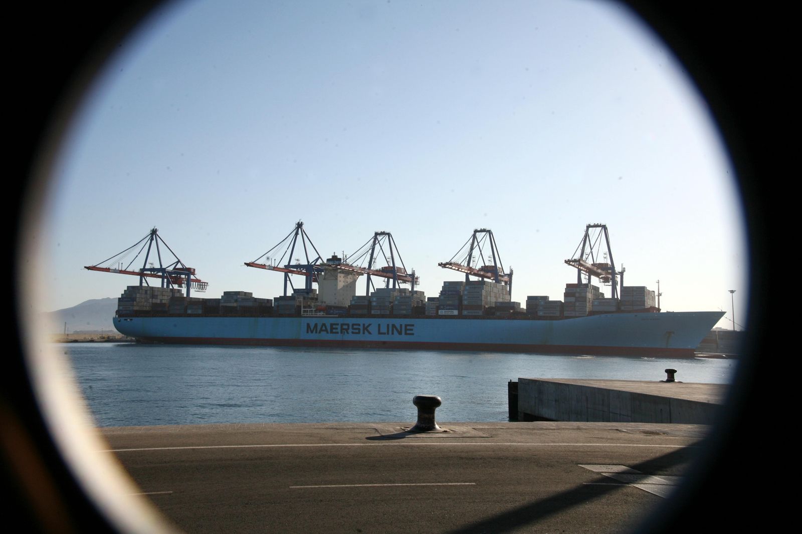 Un barco de la naviera Maersk.