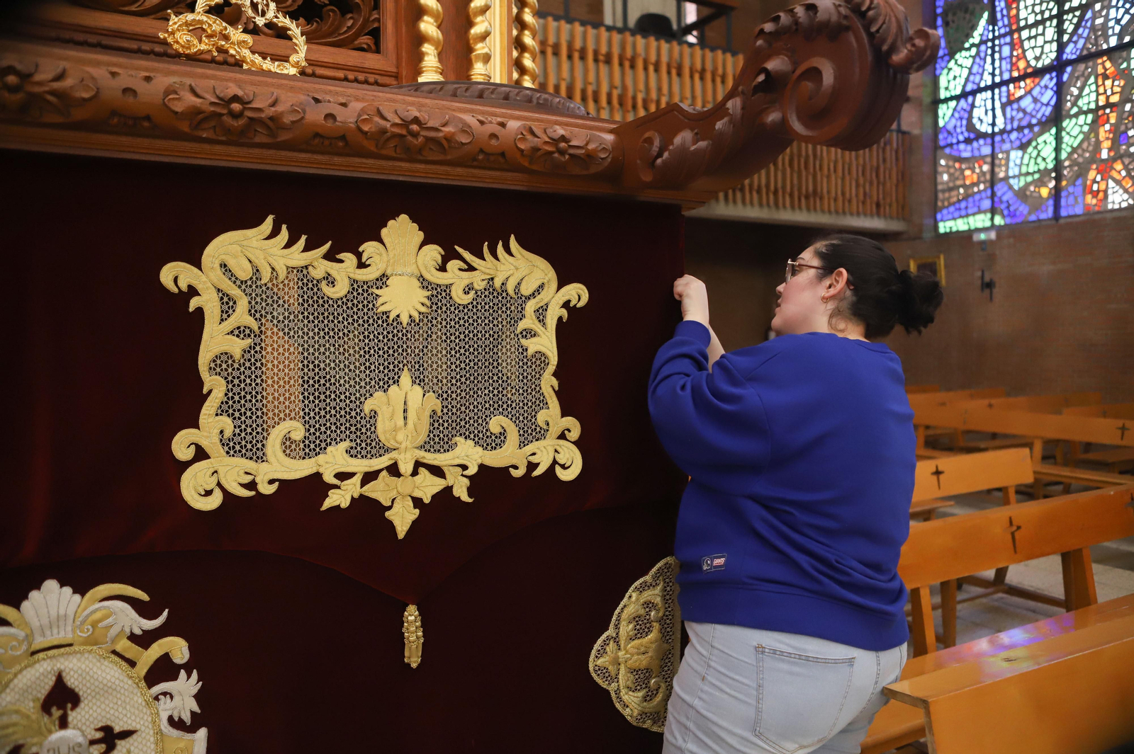 Fotos de los preparativos de la Semana Santa en Algeciras