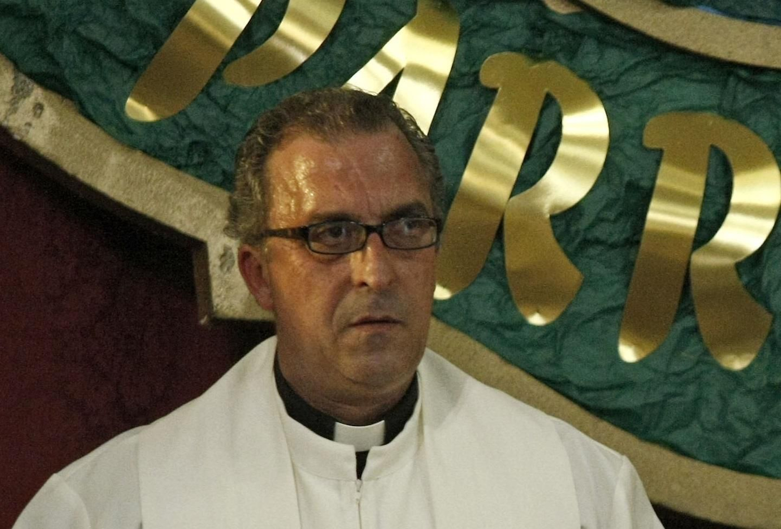 El padre Curro, el día que tomó posesión como párroco del Corpus Christi.