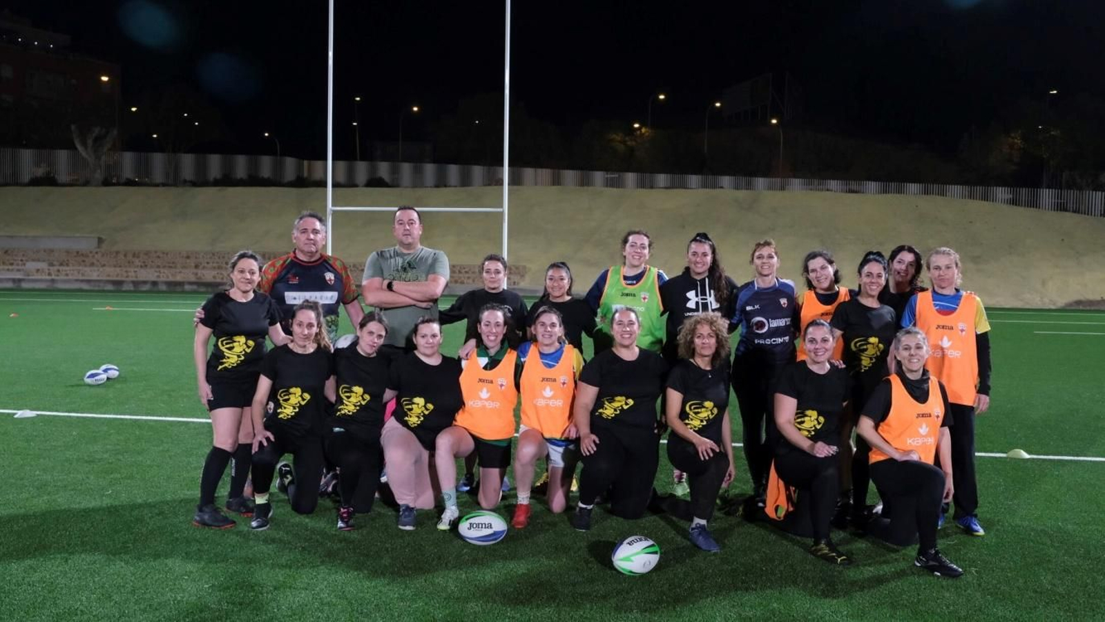 Huracanas Rugby, en su último entrenamiento antes de la disputa del su primer torneo.