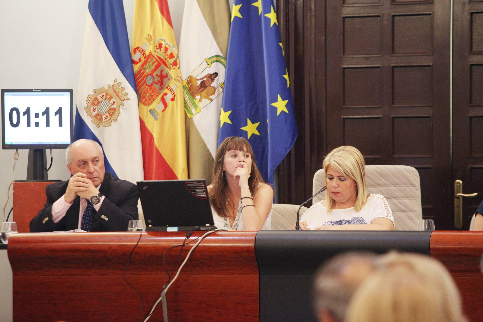 Juan Raya, durante un pleno municipal.