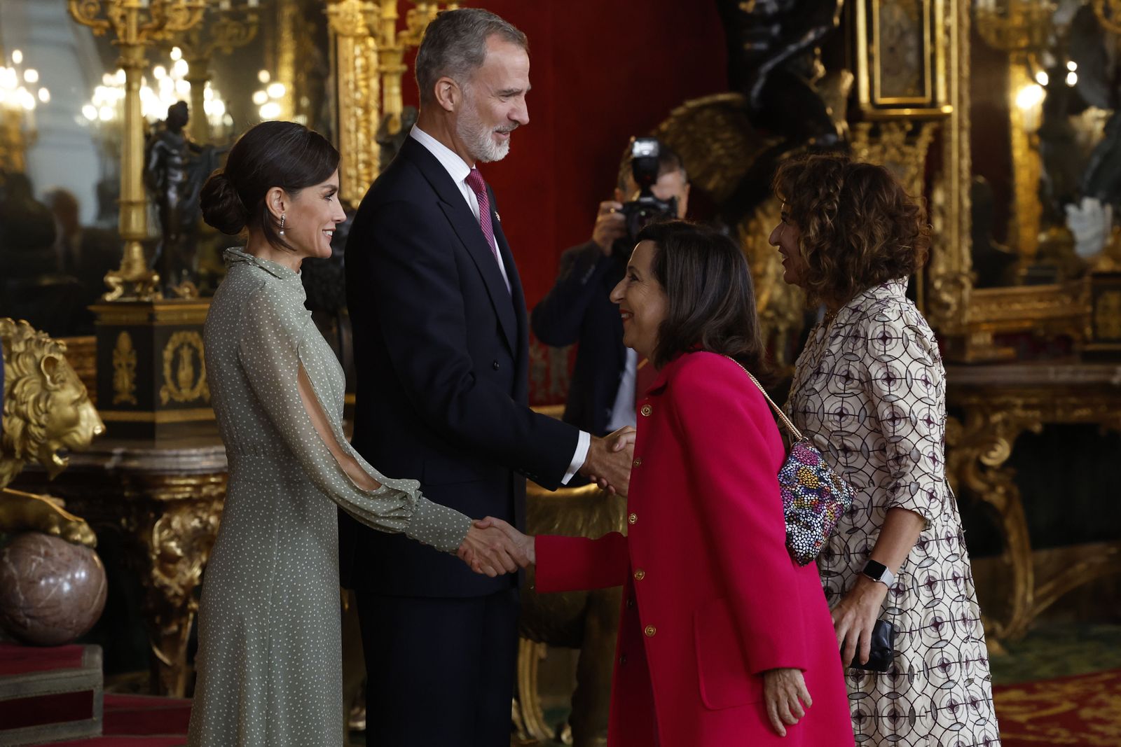 Las imágenes de la recepción de los Reyes en el Palacio Real