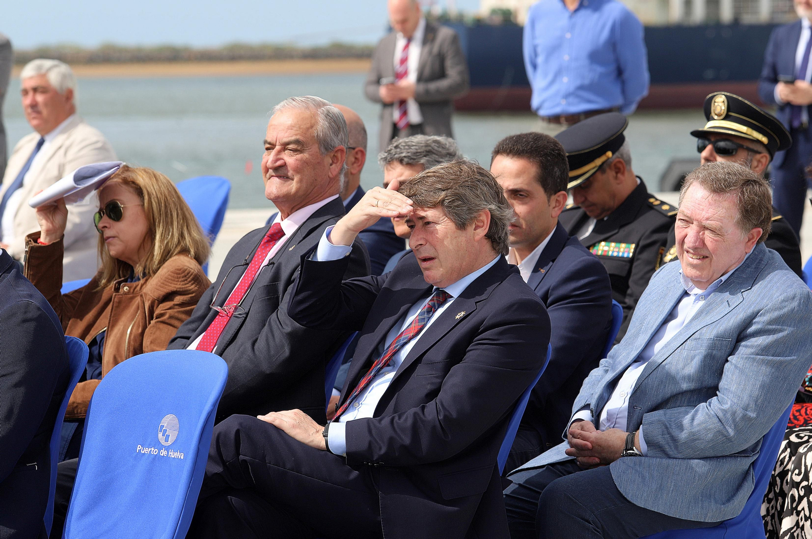 Imágenes de la inauguración de la ampliación norte del Muelle Sur del Puerto de Huelva