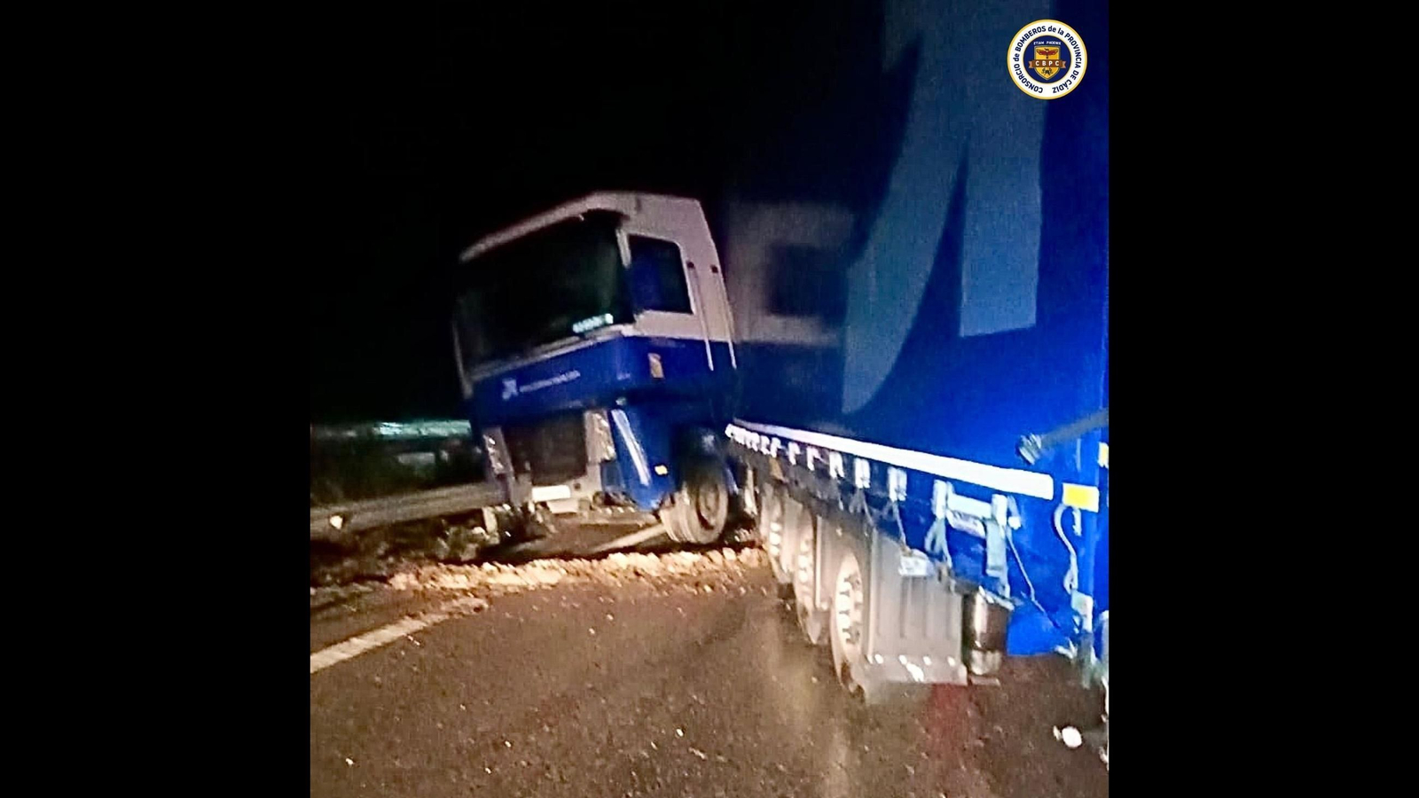 Nuevo accidente de un camión en la A-381 a su paso por Los Barrios.