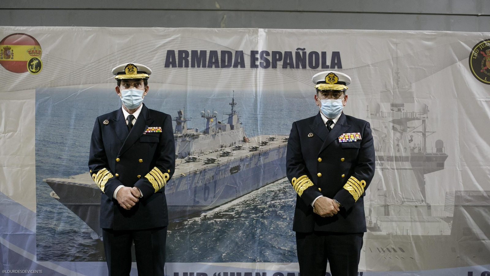 Toma de posesión del nuevo Almirante de la Flota, Eugenio Díaz del Río.