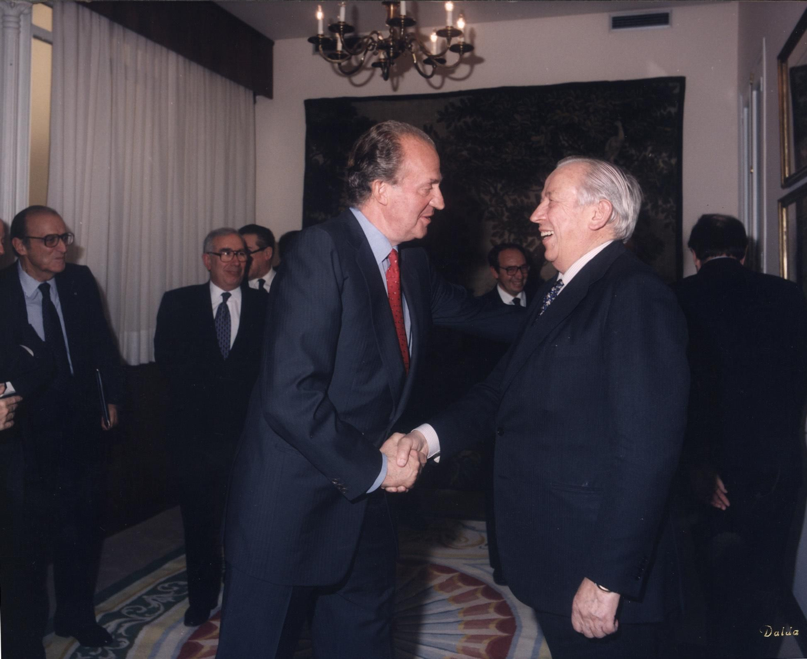Olivencia con el rey Juan Carlos.