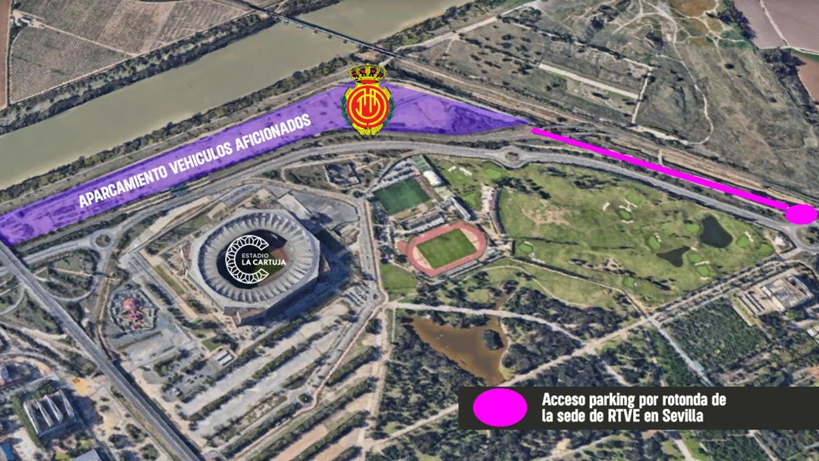 Aparcamientos aficionados Mallorca para la Copa del Rey