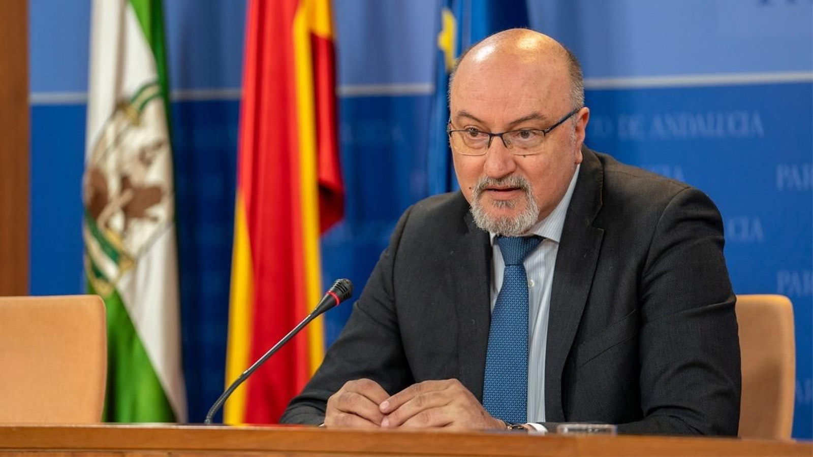 El portavoz adjunto del grupo Vox en el Parlamento andaluz y parlamentario por Granada, Ricardo López Olea