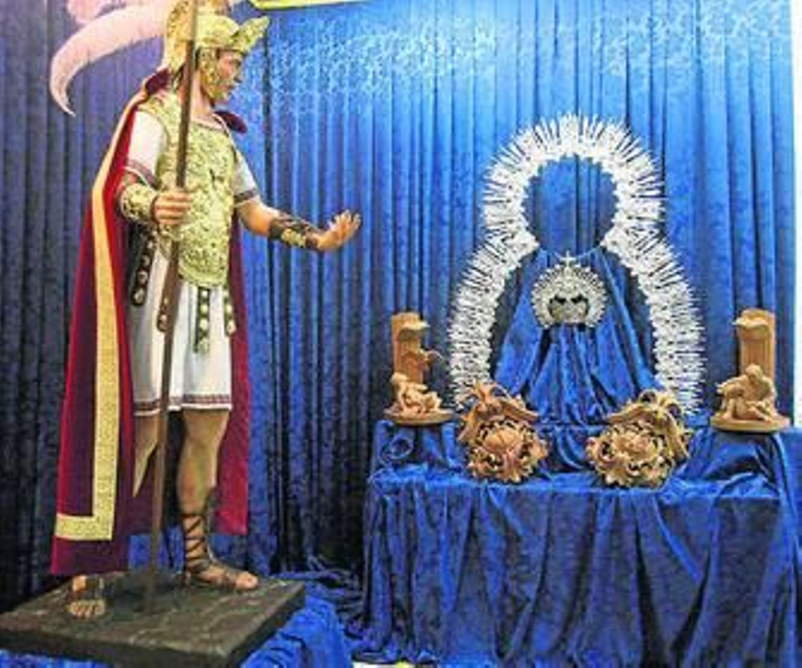 Imagen de san Rafael obra de León Ortega.